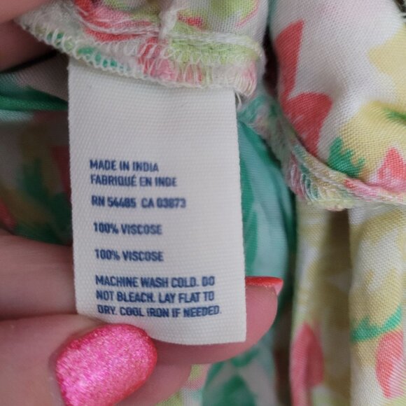 American Eagle Outfitters Floral Pleated Mini Skirt Womens Size S Pockets Summer - Picture 6 of 6